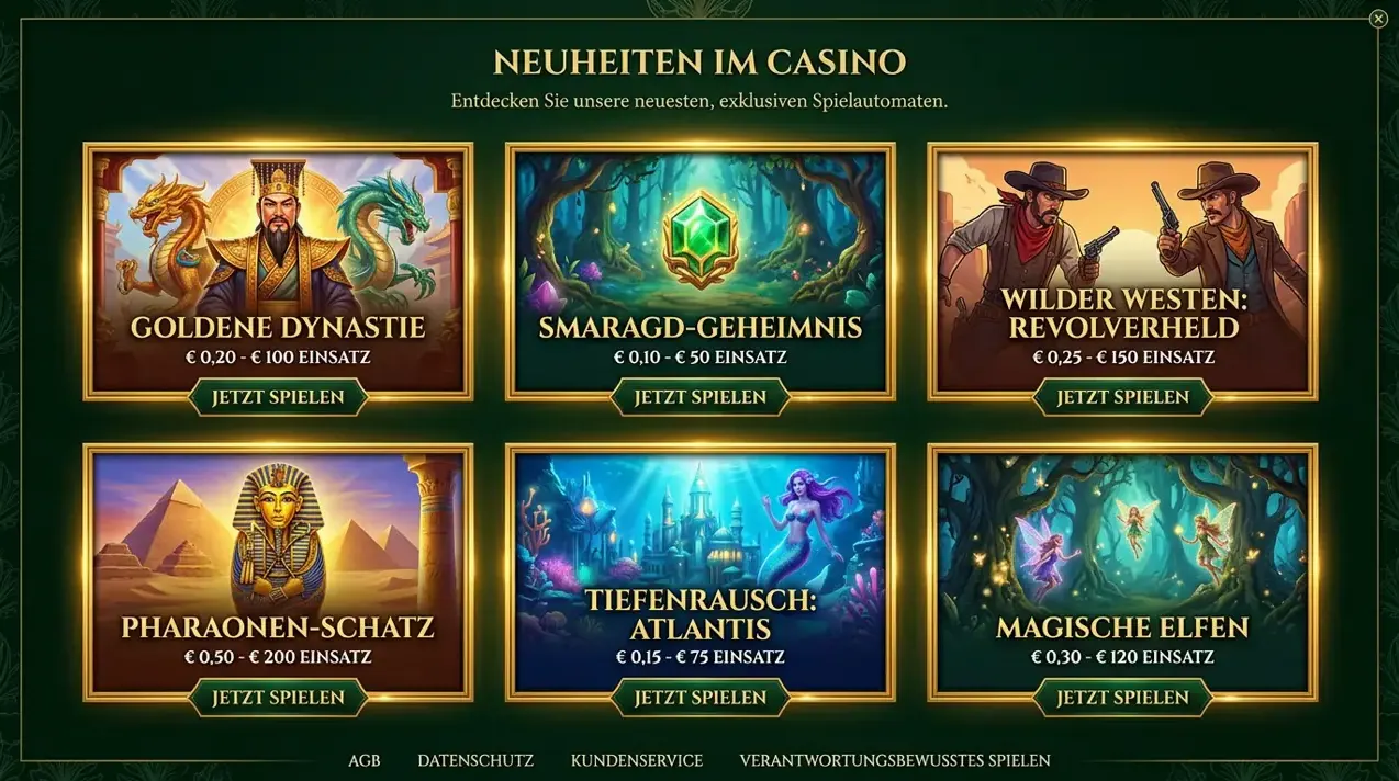 Neuerscheinungen & Jackpots im Slototop