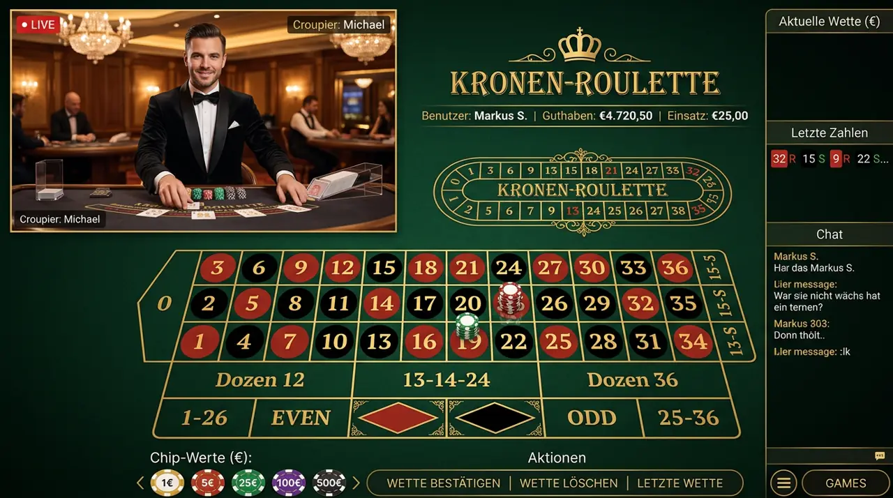 Live Dealer Tische im Slototop